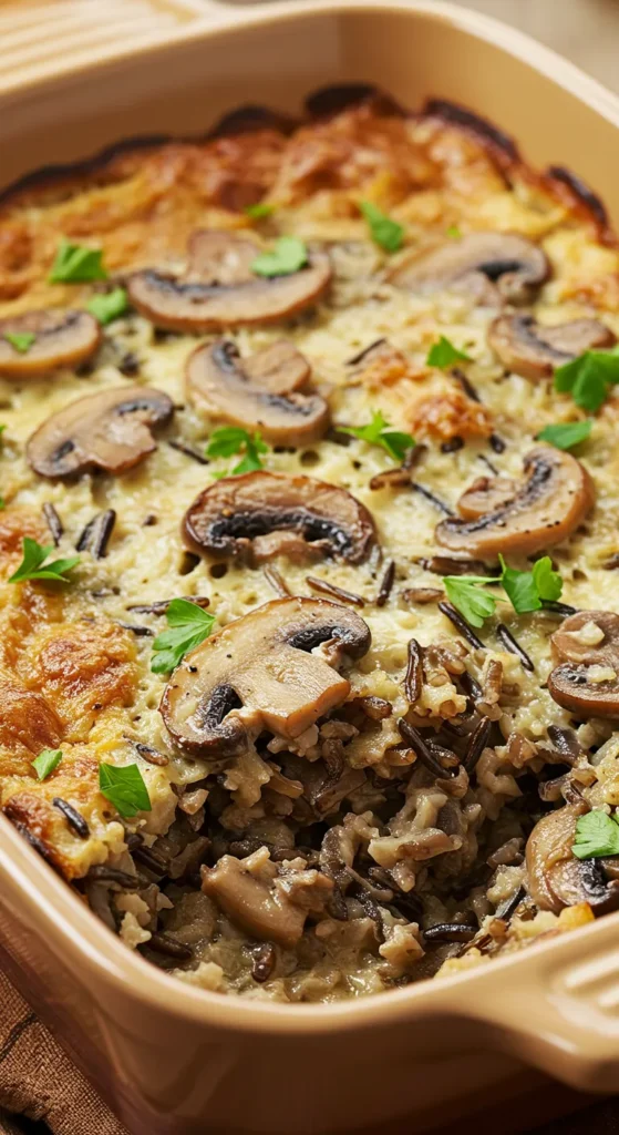 Mushroom and Wild Rice Casserole