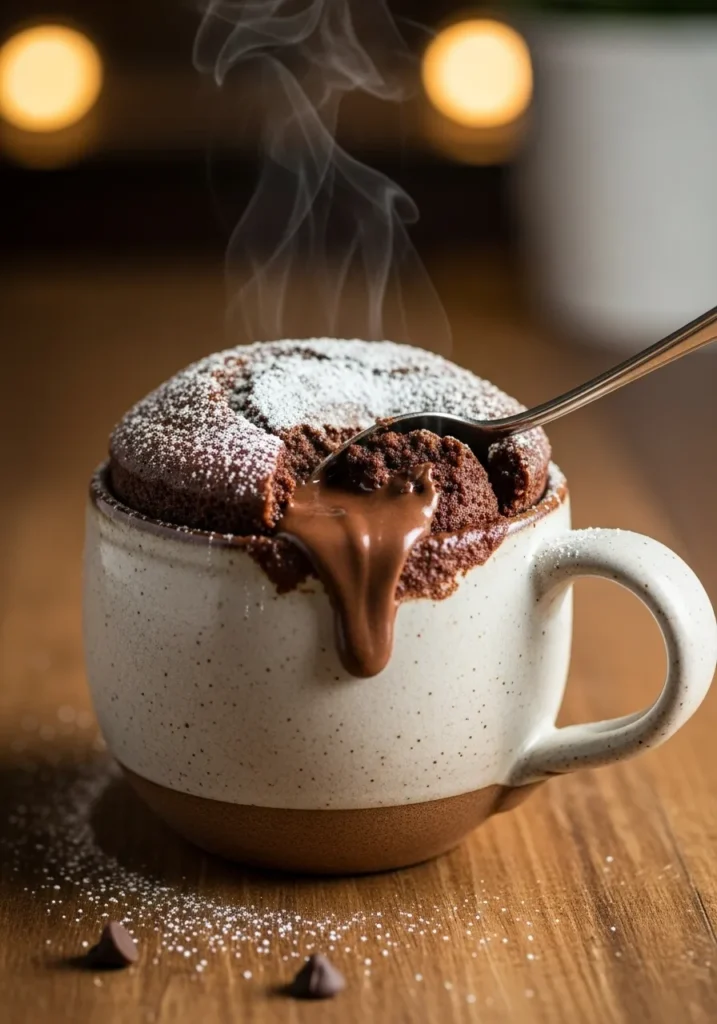 Nutella Stuffed Mug Cake Recipe