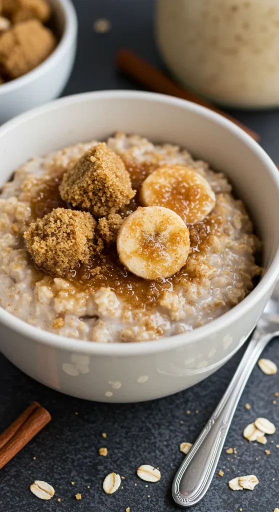 Oatmeal with Brown Sugar and Cinnamon Bliss