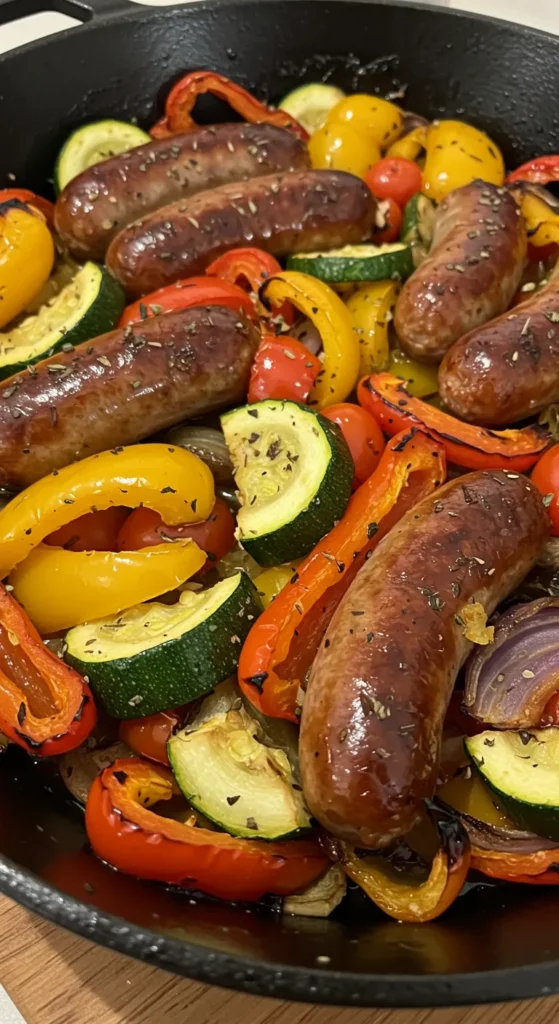 One-Pan Sausage and Veggie Bake