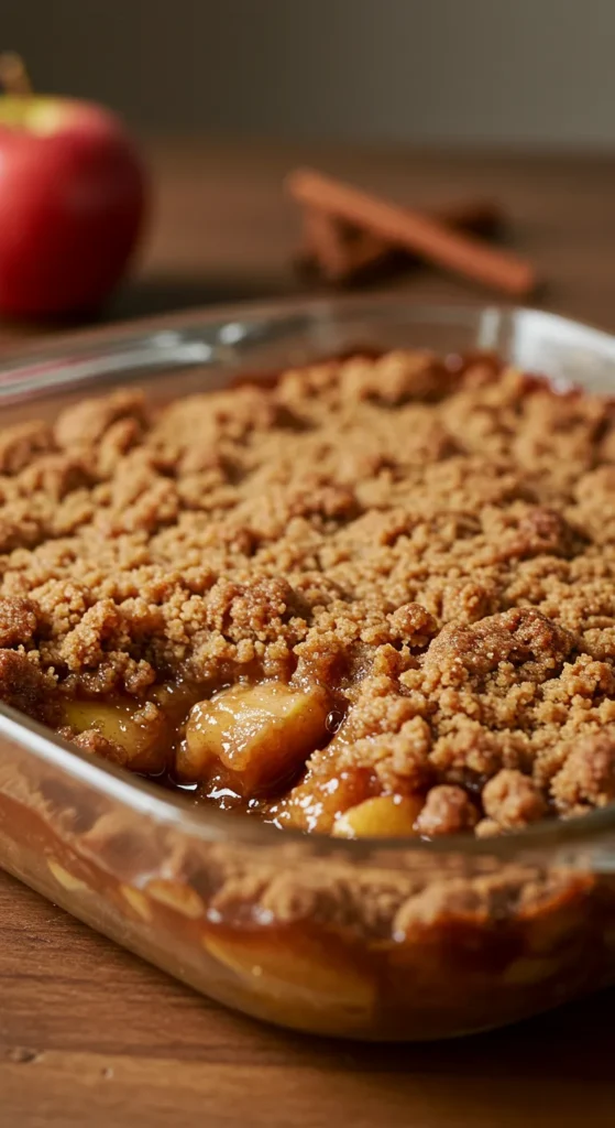 Peanut Butter Apple Crumble