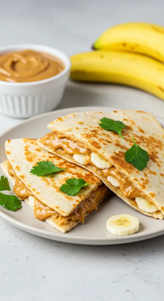 Peanut Butter Banana Quesadilla