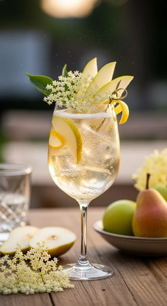 Pear & Elderflower Gin Spritz