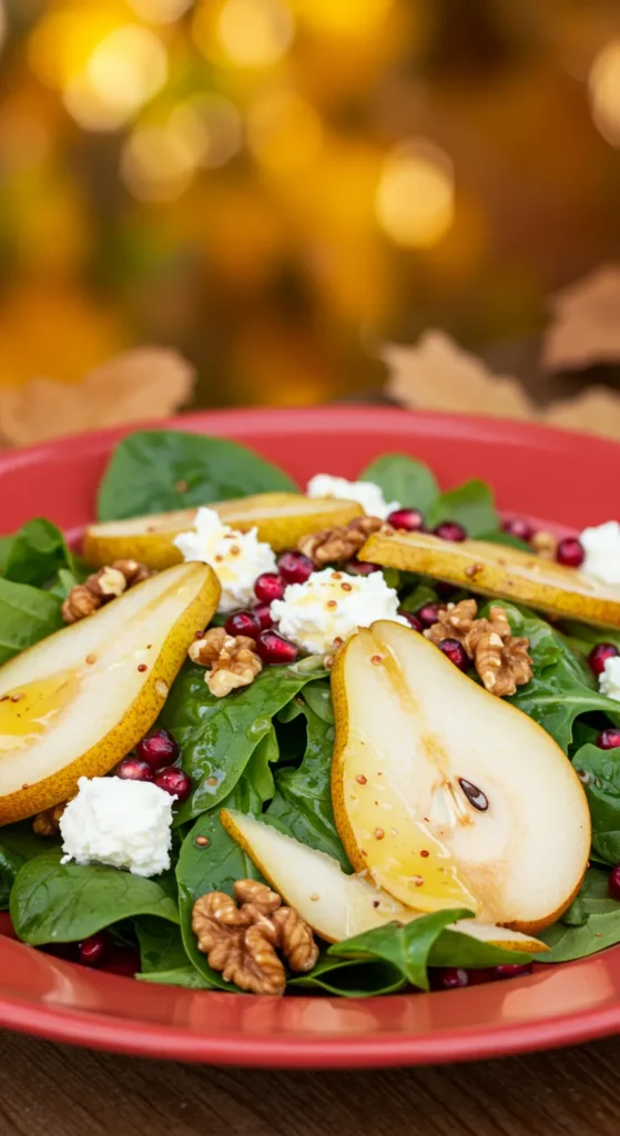 Pear and Walnut Autumn Salad
