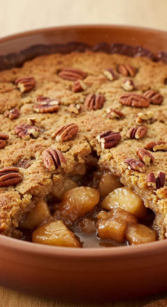 Pecan-Crusted Apple Cobbler