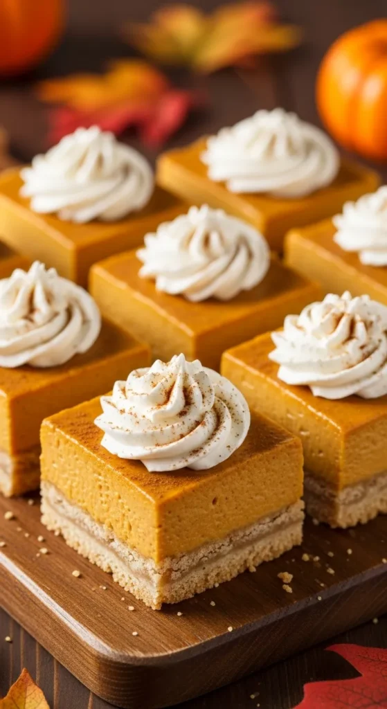 Pecan-Crusted Pumpkin Pie Bars