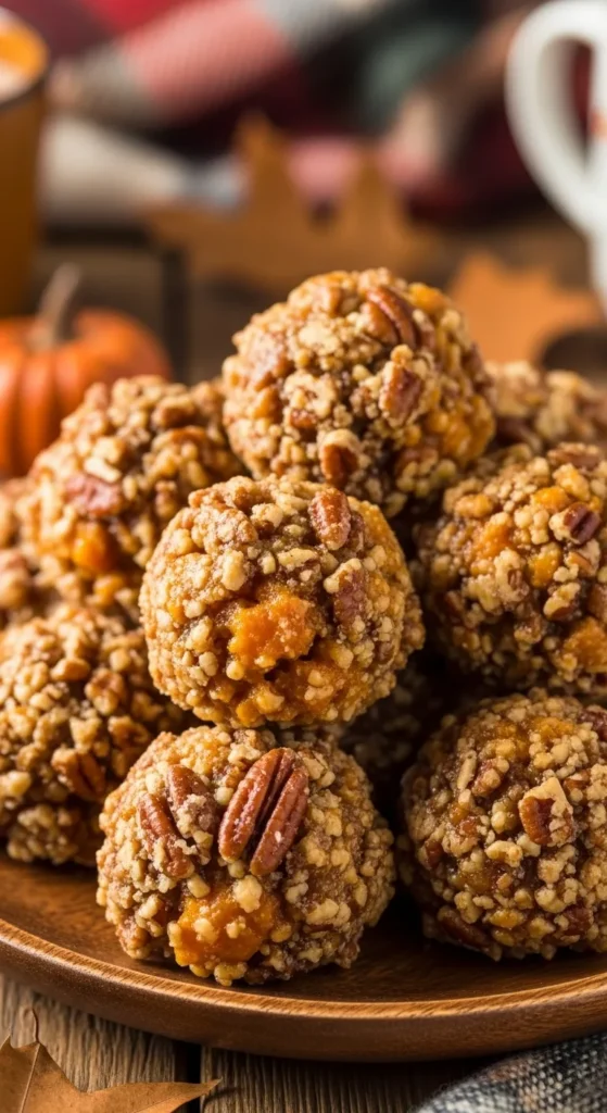 Pecan Pumpkin Crunch Balls
