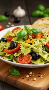 Pesto Pasta Salad with a Kick
