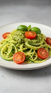 Pesto Spaghetti Squash with Cherry Tomatoes