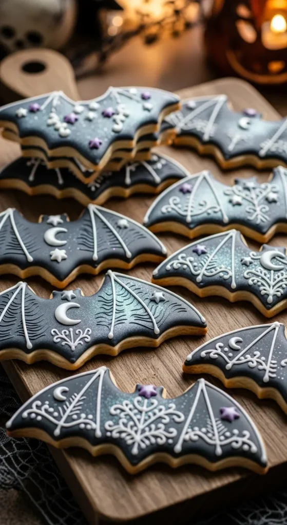 Playful Bat Wing Sugar Cookies