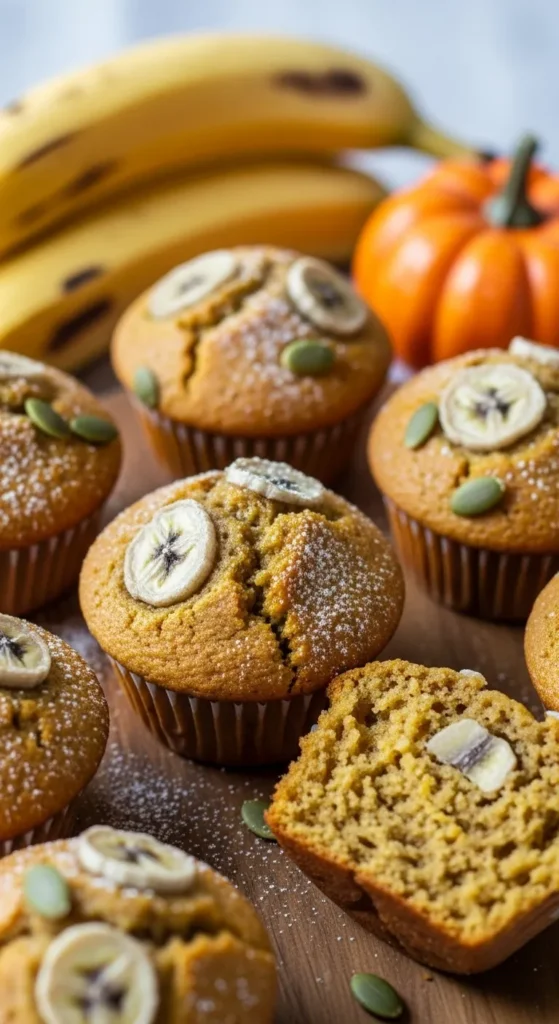 Pumpkin Banana Muffins