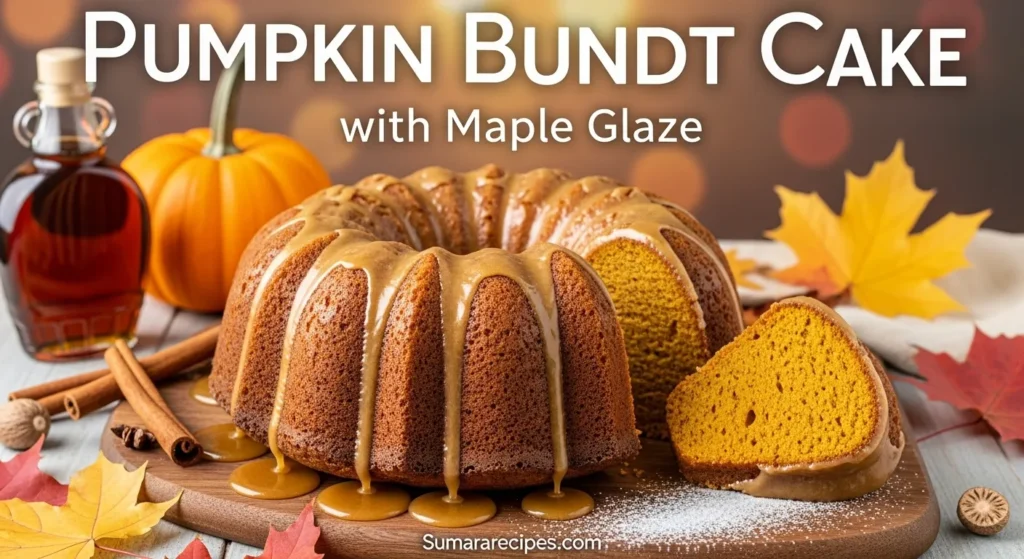 Pumpkin Bundt Cake with Maple Glaze