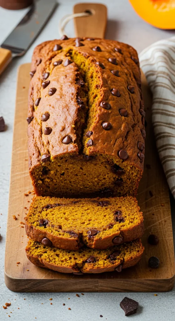 Pumpkin Chocolate Chip Bread