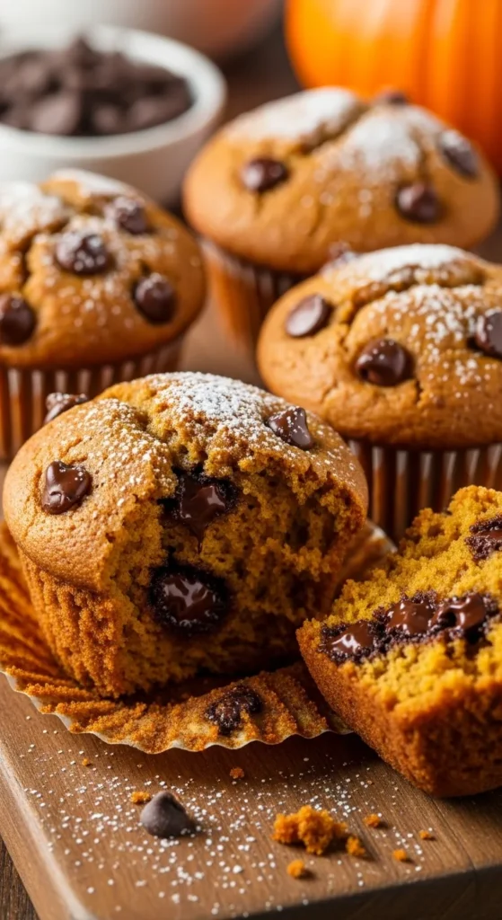 Pumpkin Chocolate Chip Muffins