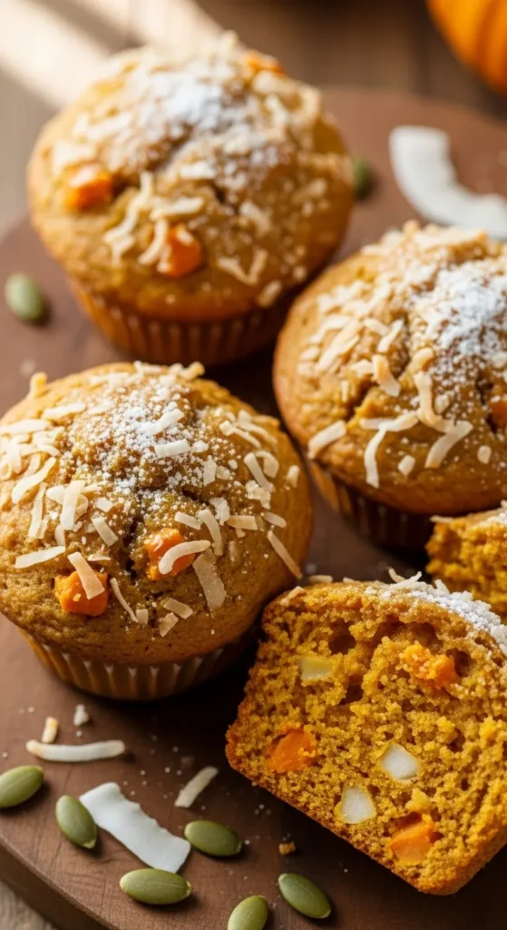 Pumpkin Coconut Muffins