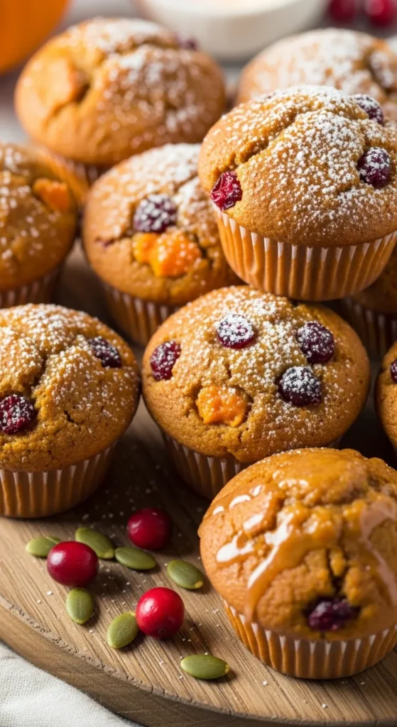 Pumpkin Cranberry Muffins