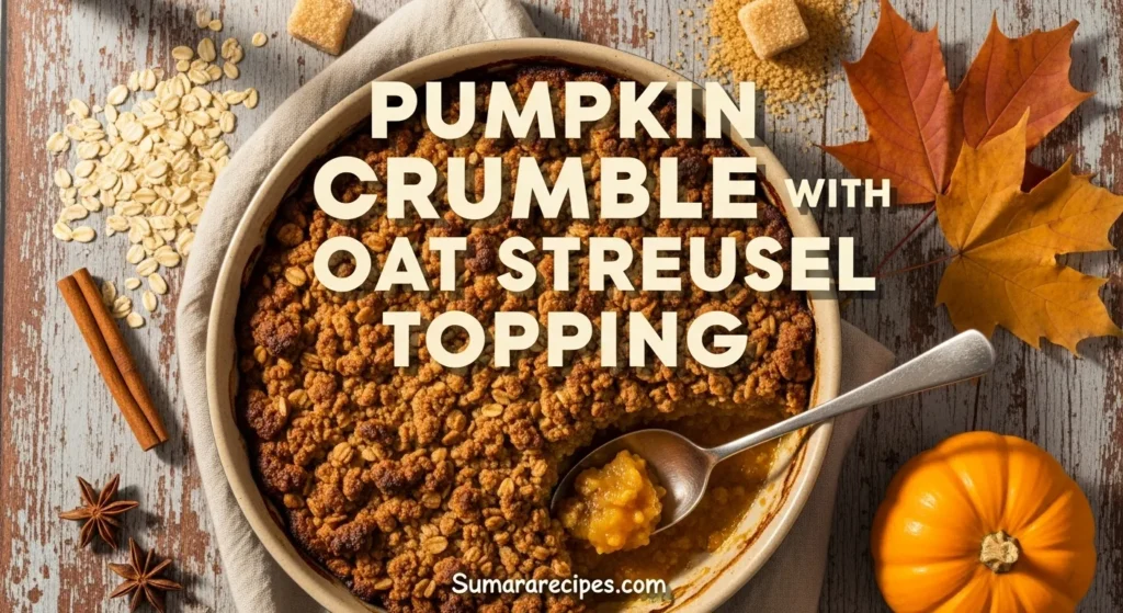 Pumpkin Crumble with Oat Streusel Topping