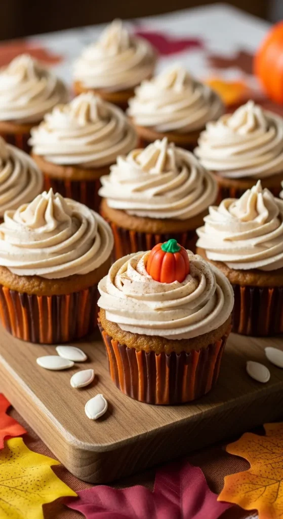 Pumpkin Cupcakes with Brown Butter Frosting
