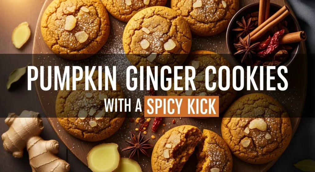 Pumpkin Ginger Cookies with a Spicy Kick