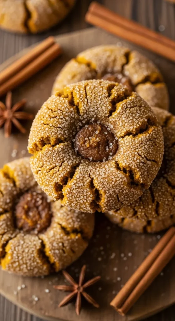 Pumpkin Molasses Cookies with a Soft and Chewy Bite