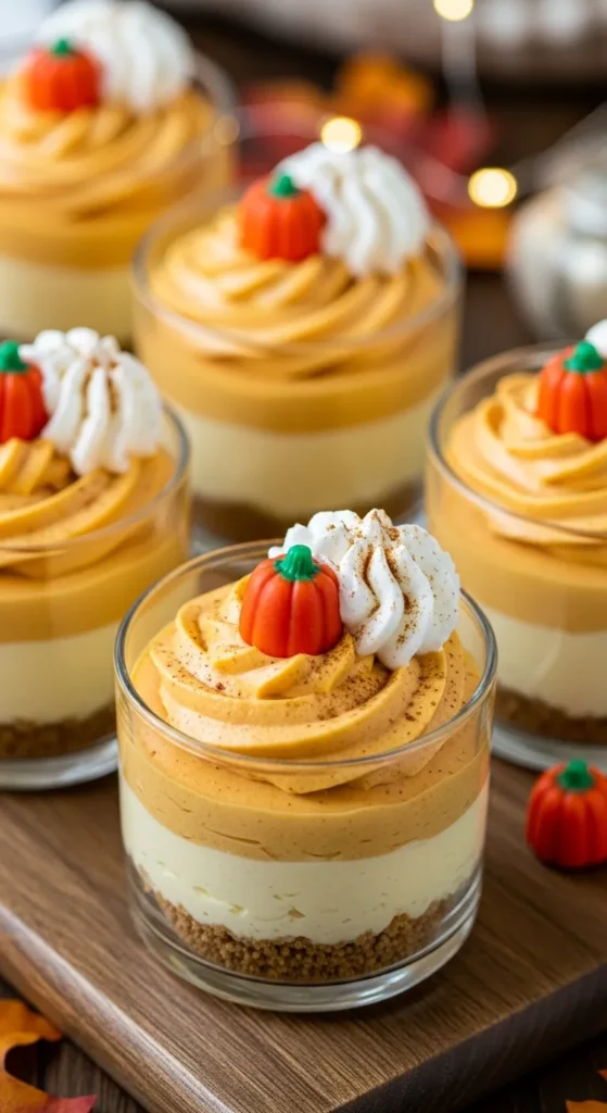 Pumpkin Mousse Cheesecake Cups
