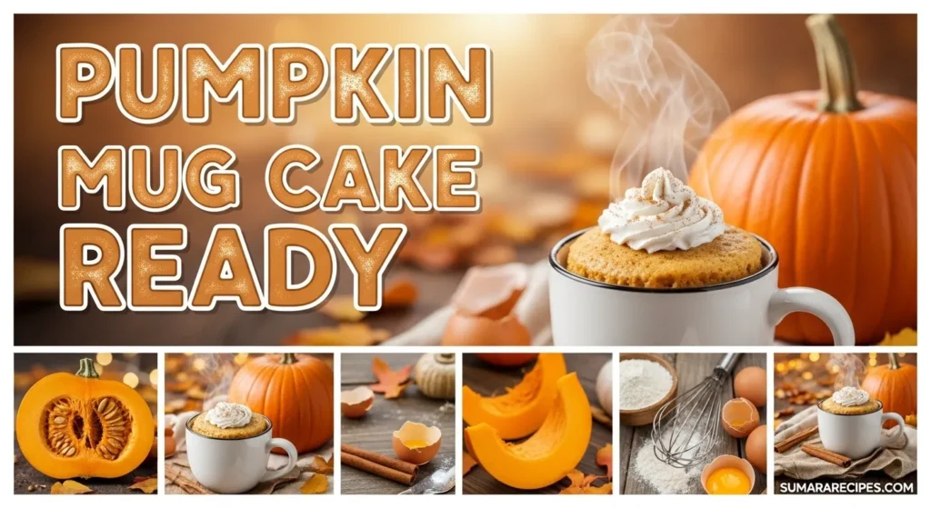 Pumpkin Mug Cake Ready