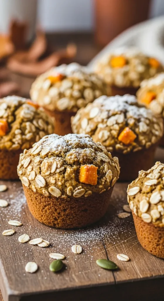 Pumpkin Oatmeal Muffins