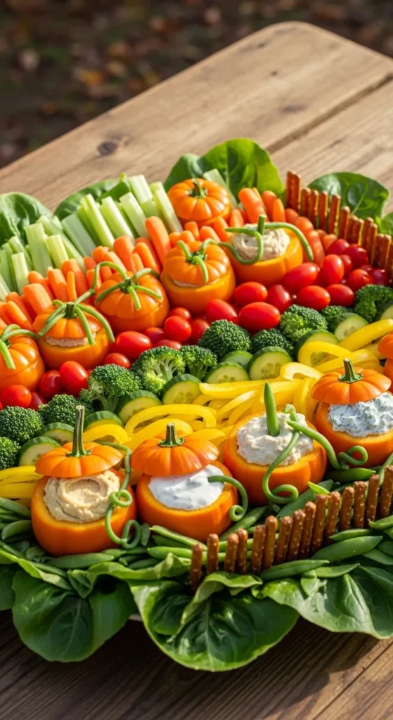 Pumpkin Patch Veggie Tray
