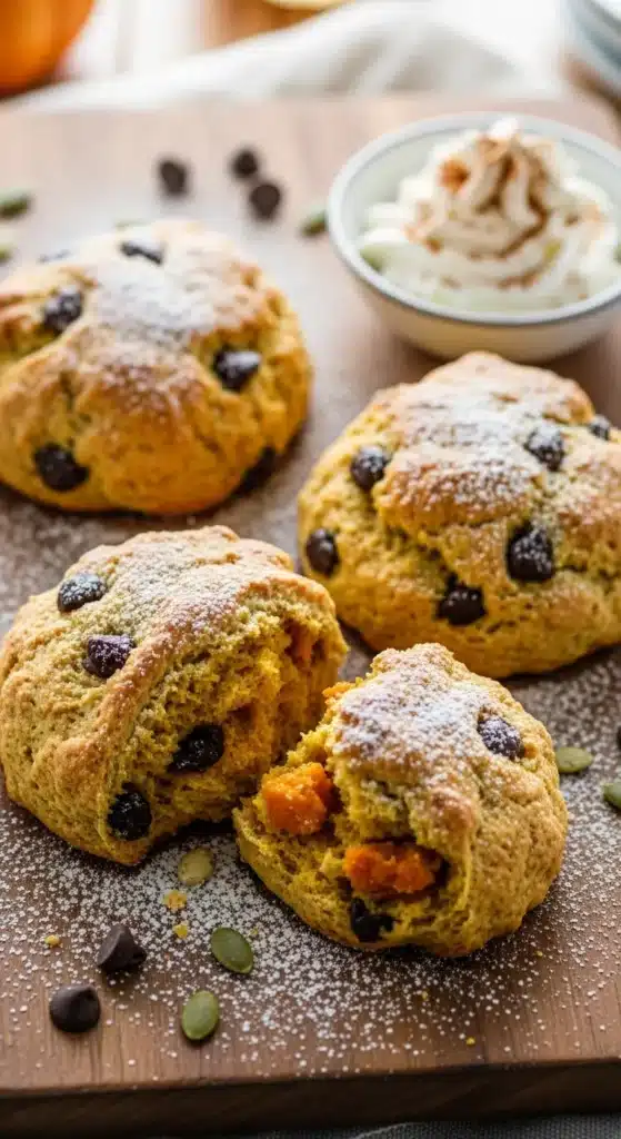 Pumpkin Pecan Crunch Scones