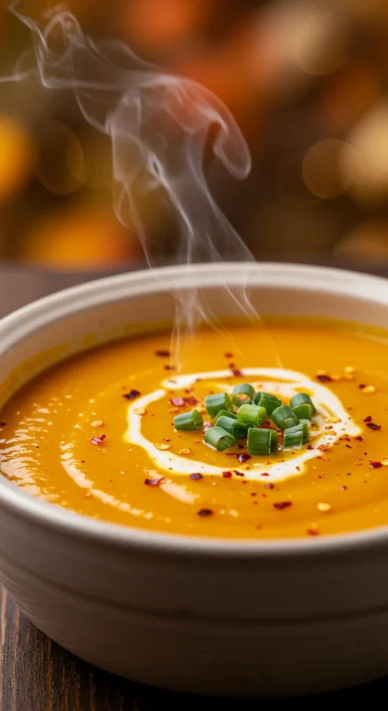 Pumpkin Soup with a Spicy Kick