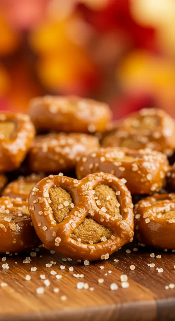 Pumpkin Spice Pretzel Bites
