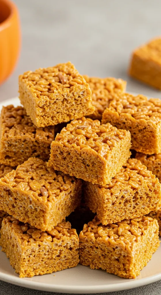 Pumpkin Spice Rice Krispies Treats