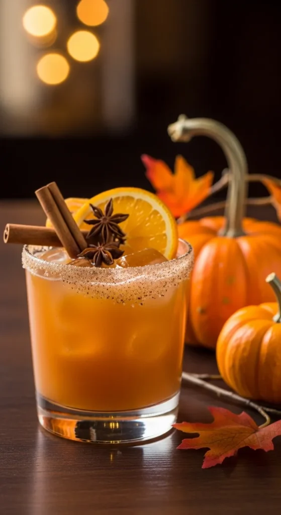 Pumpkin Spice Tequila Smash