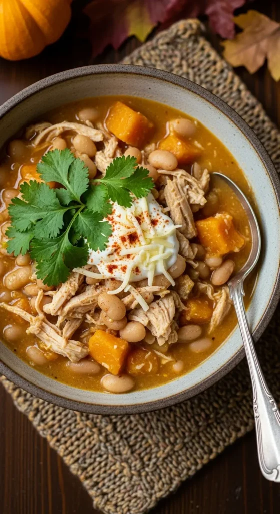Pumpkin White Chicken Chili