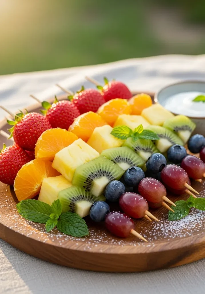 Rainbow Fruit Skewers