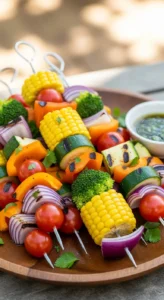 Rainbow Veggie Skewers