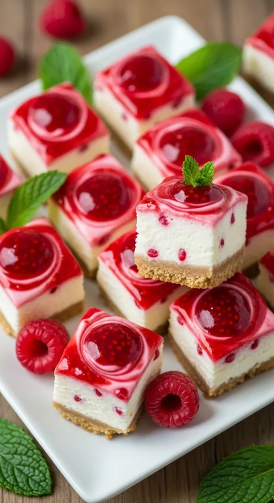 Raspberry Cheesecake Bites