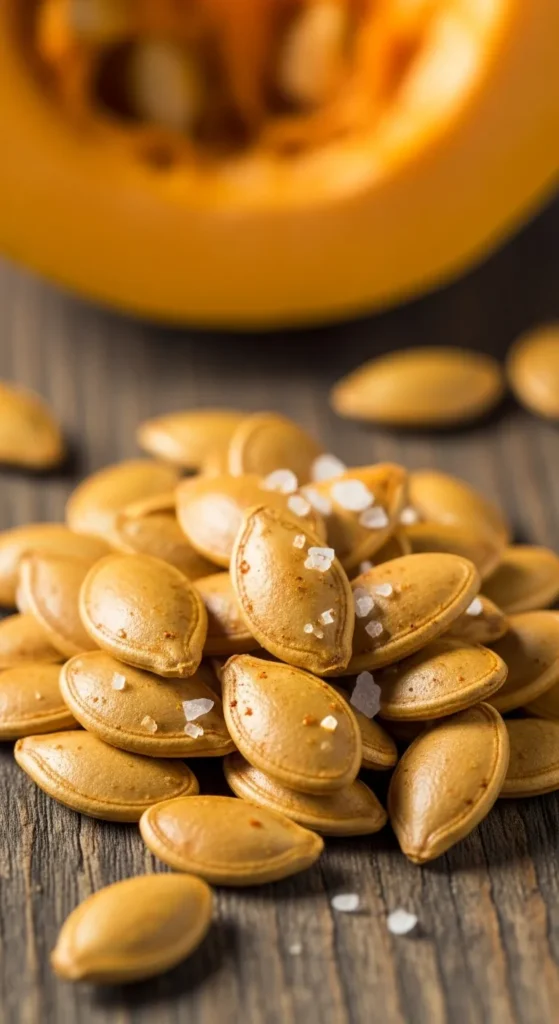 Roasted Pumpkin Seeds (Don’t Toss Those!)