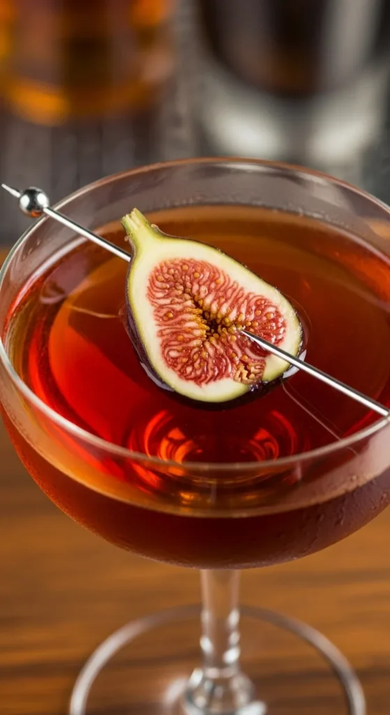 Rye Manhattan with Fig