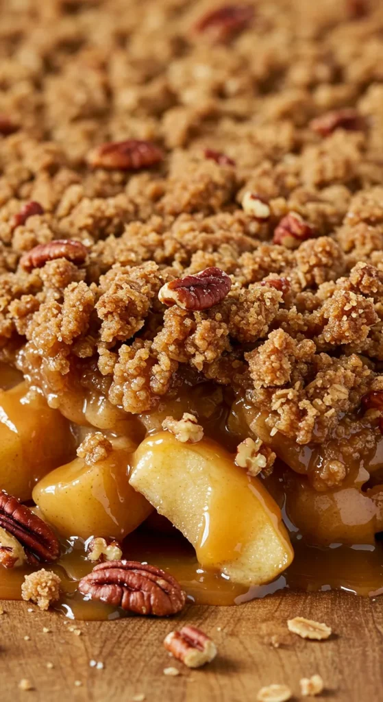 Salted Caramel Apple Crisp