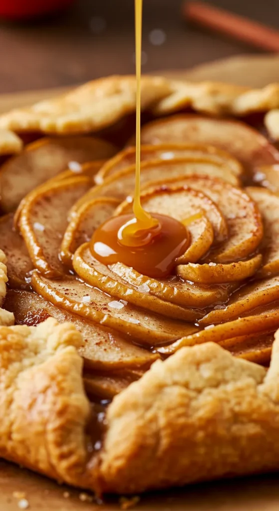 Salted Caramel Apple Galette