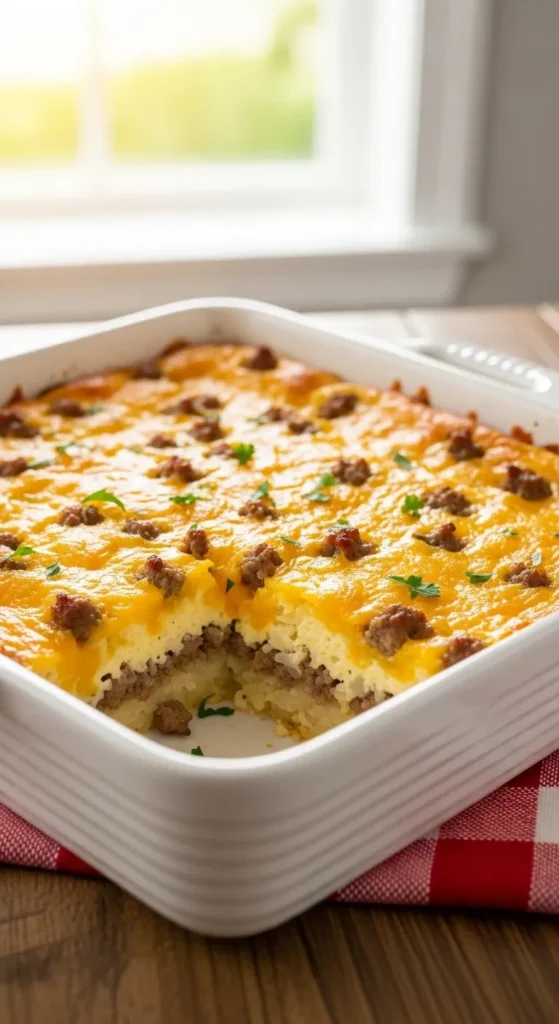 Sausage & Hashbrown Breakfast Casserole