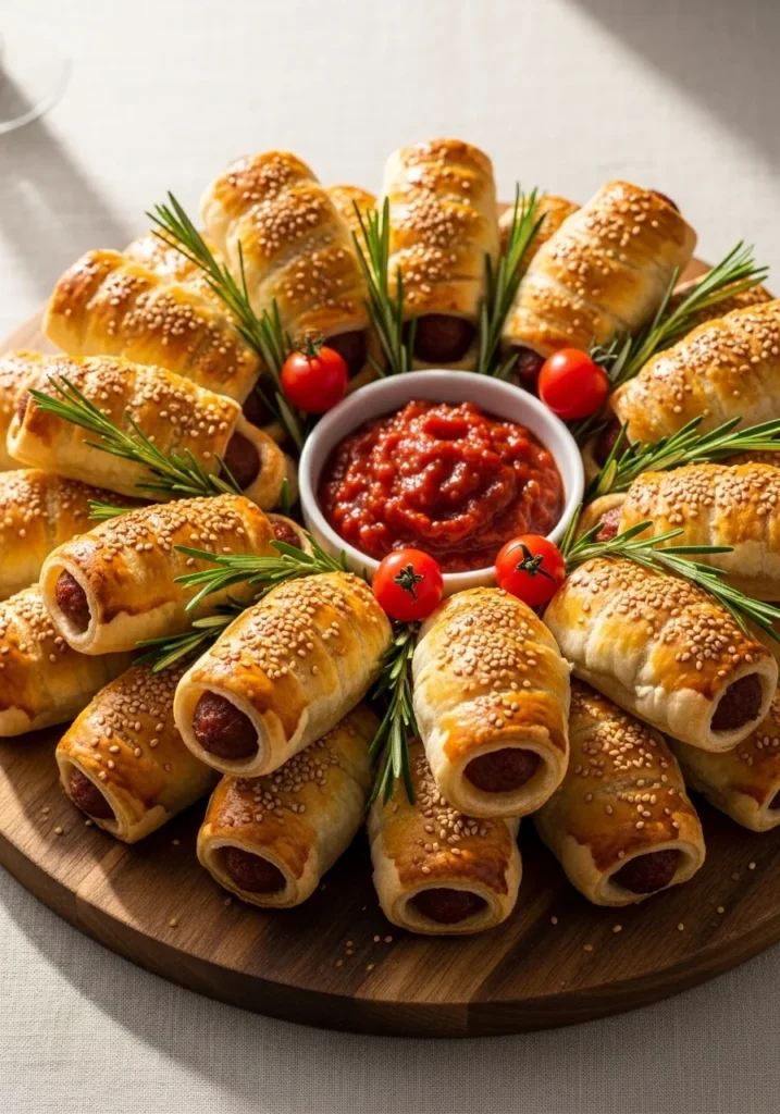 Sausage Roll Wreath
