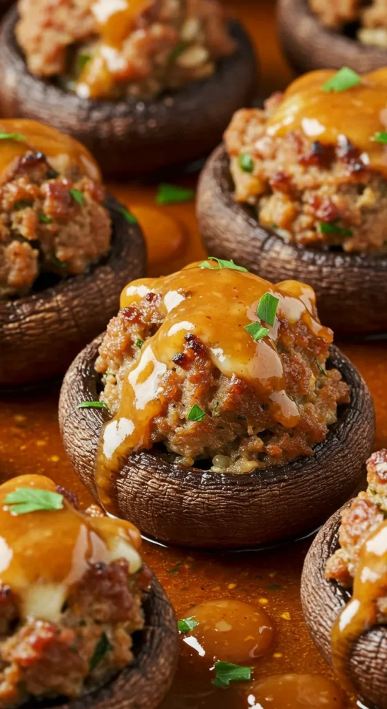 Sausage-Stuffed Mushrooms