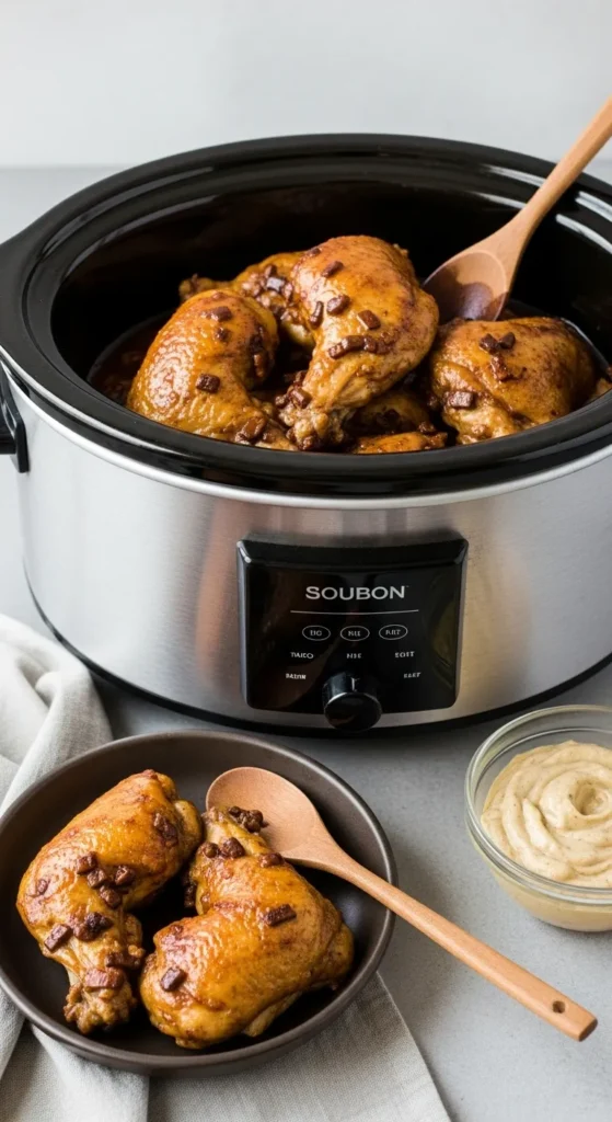 Slow Cooker Bourbon Chicken That Practically Makes Itself