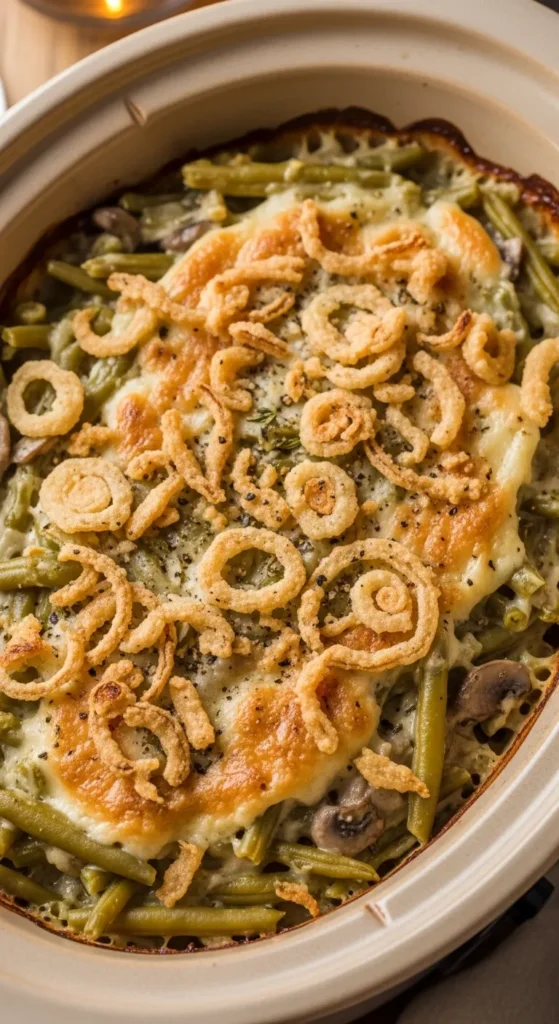 Slow Cooker Green Bean Casserole