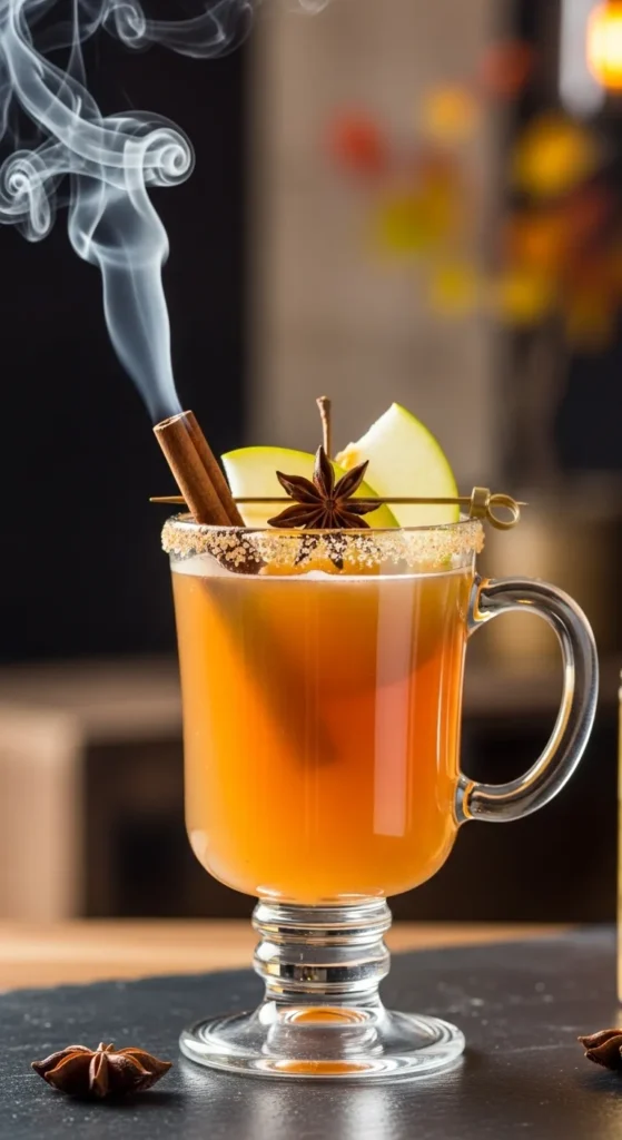 Smoky Apple Cider Mezcal Toddy