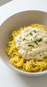 3. Spaghetti Squash Alfredo (Guilt-Free Creaminess)
