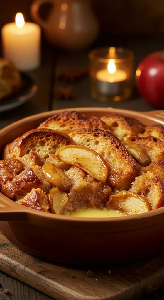 Spiced Apple Bread Pudding