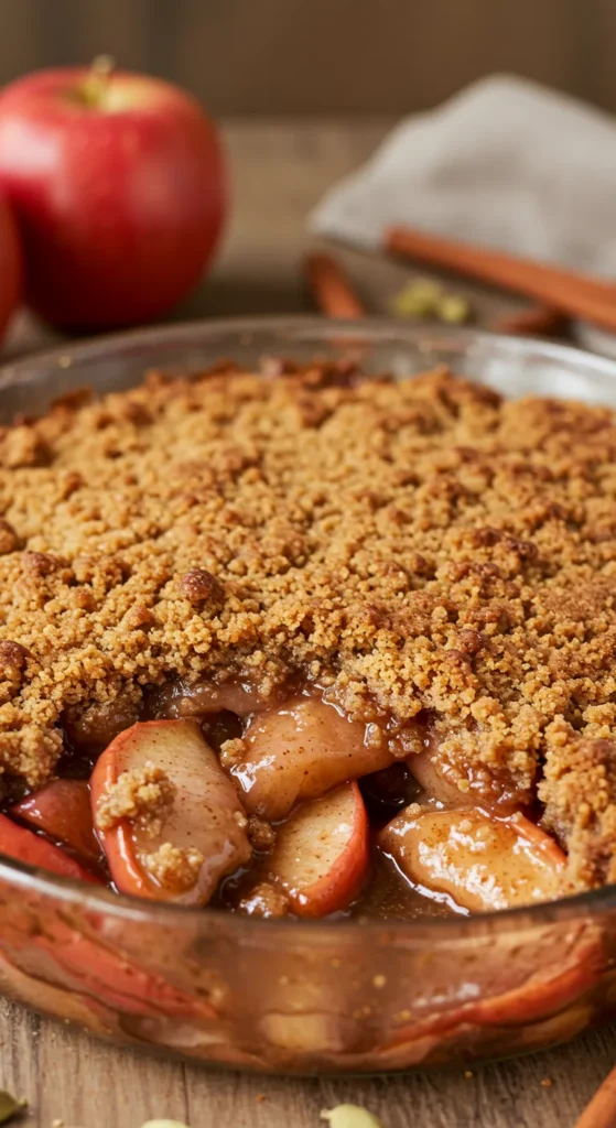 Spiced Chai Apple Crumble